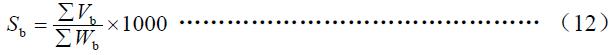 噸原料耗水按式（12）計算。